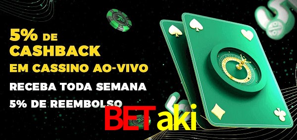 Promoções do cassino ao Vivo Betaki